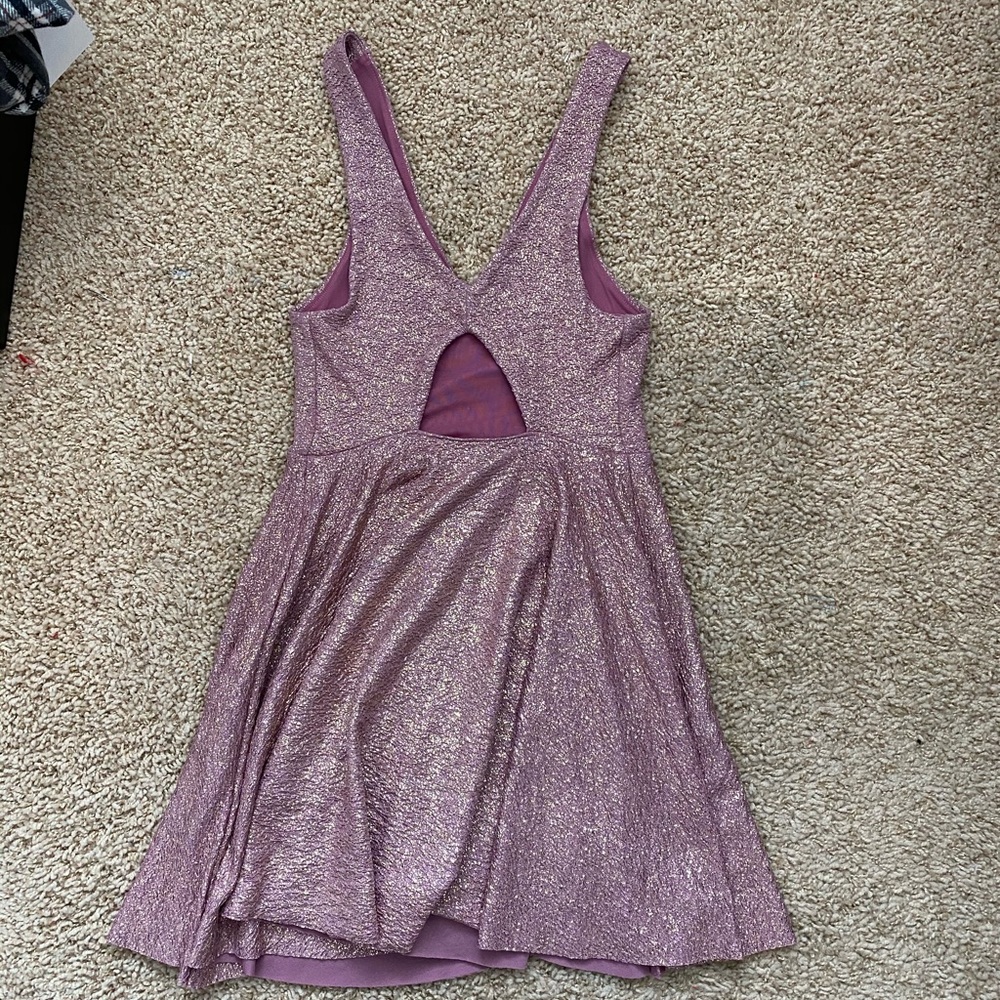 Pink & Gold Shimmer Urban Outfitters Dress